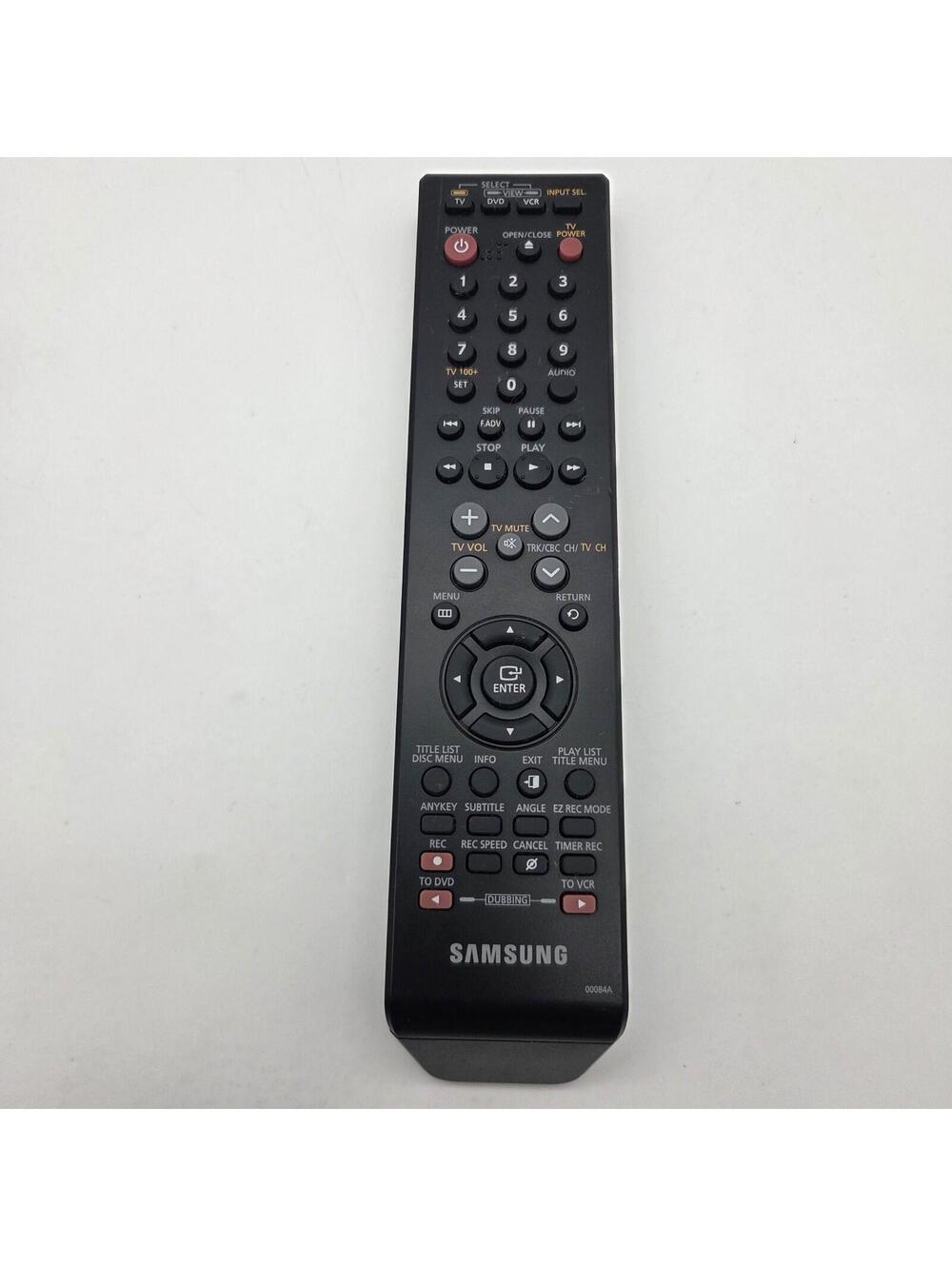 Genuine Samsung AK59-00084A DVD Recorder VCR Combo Remote DVD-VR375A DVD-VR375